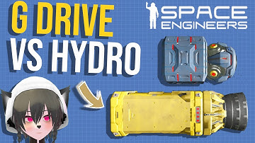 Gravity Drive vs Hydro Thruster, Pros & Cons, Space Engineers Ship Building Design Discussion