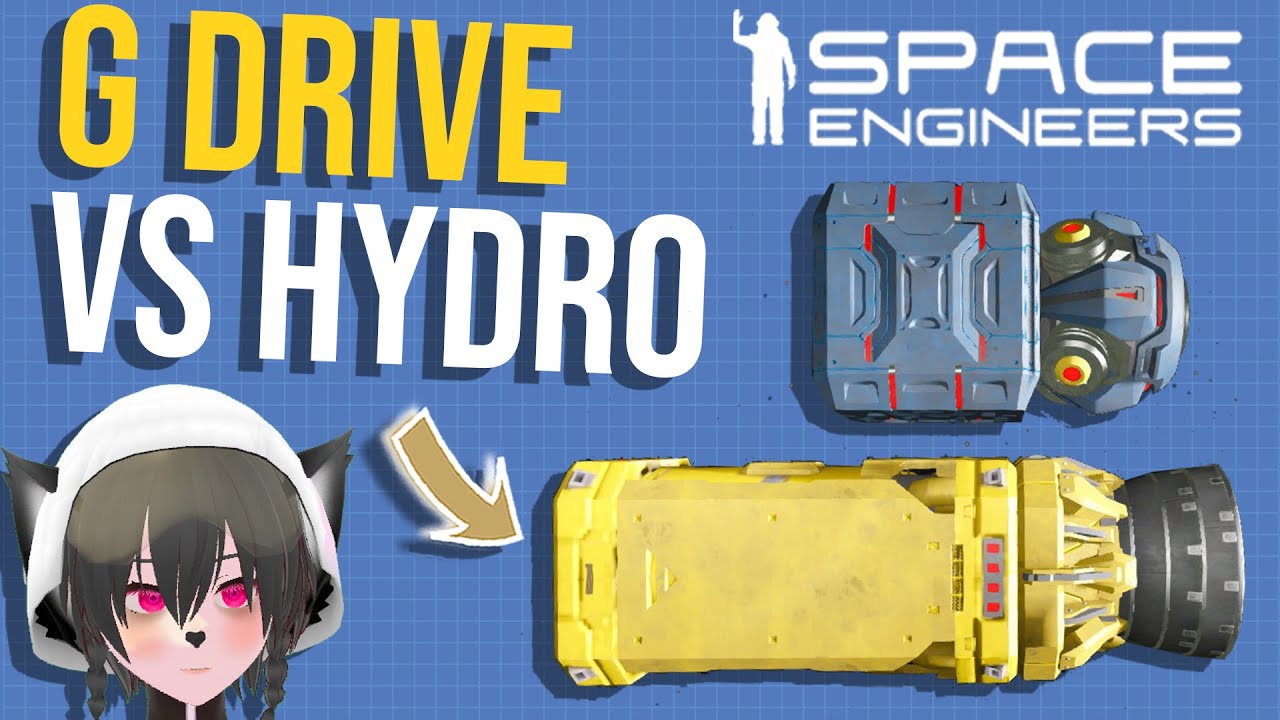Gravity Drive vs Hydro Thruster, Pros & Cons, Space Engineers Ship ...