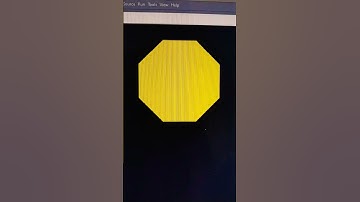 Making Octagon shape in python. #python