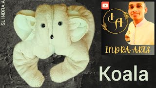 Towel Art !! Towel folding koala !! koala #towelart #koala