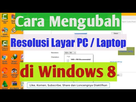 Cara Mengubah Resolusi Layar PC atau Laptop di Windows 8 by Channel Zahby