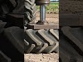 🚜 Hydraulic Press vs Tractor Tyre! 😱 and surprising test.  #TractorTyre #Experiment #Engineering