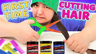 Cutting Hair First Time With Cheap Amazon Supplies & Viral TikTok Video