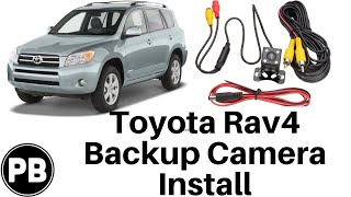 2006  2012 Toyota Rav4 Backup Camera Install