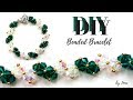 Beaded bracelet tutorial in less than 10 minutes 🌼🌼🌼