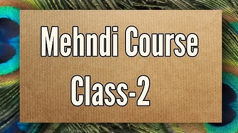 Mehndi Class-2 /how to learn Mehndi for beginners/circle practice/how to learn henna/mehndi class