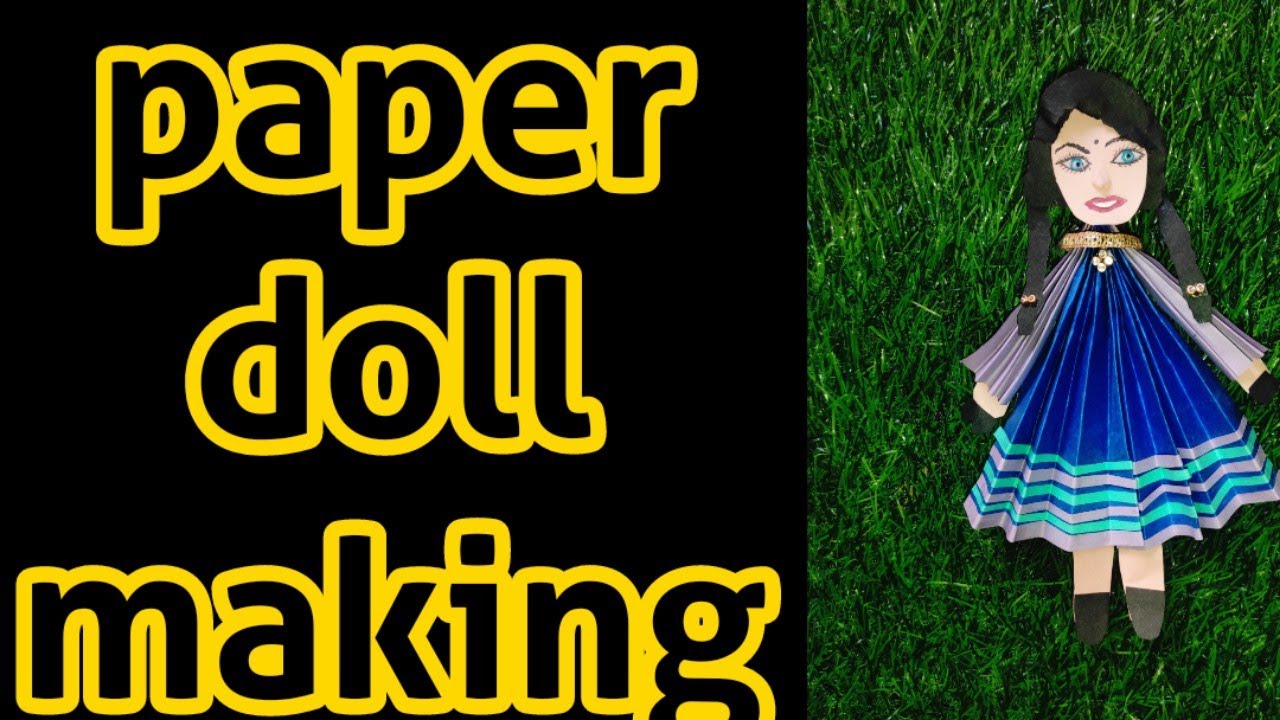 Paper doll making tamil,simple and easy paper doll making, paper crafts