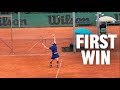 My First Ever Win…On Clay