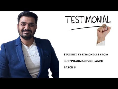 Testimonial from ‘Pharmacovigilance’