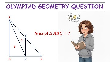 Solving a Math Olympiad Geometry Problem | Find the Area of Triangle | Step-by-Step Solution