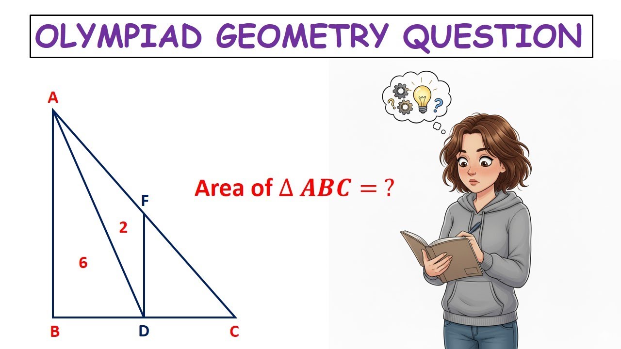 Solving a Math Olympiad Geometry Problem | Find the Area of Triangle ...