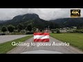 Driving from golling austria to gosau