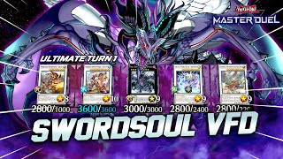 NEW SWORDSOUL COMBO!! ABUSING WITH VFD - ULTIMATE TURN 1 MASTER DUEL