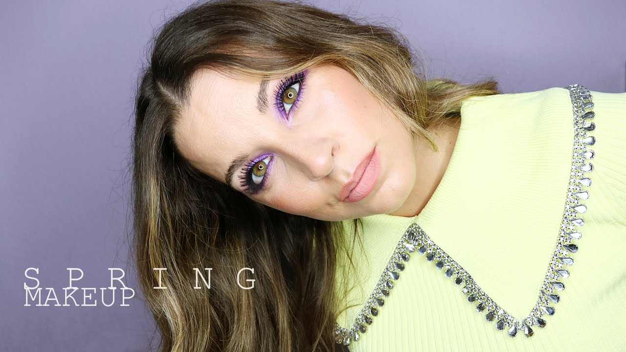 MAQUILLAJE MORADO PARA RESALTAR EL COLOR DE TUS OJOS ⎮@san.sett #purplemakeup #maquillajemorado