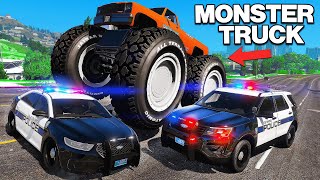 Trolling Cops with Biggest Monster Truck.. GTA 5 RP