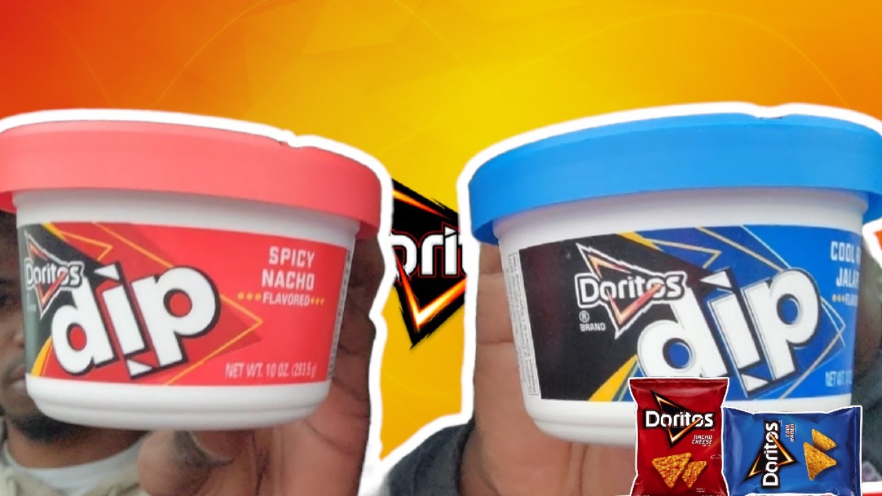 NEW Doritos Cool Ranch and Spicy Nacho Dip Review YouTube
