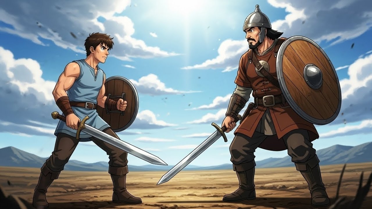 Brave Warrior Duels the Enemy | Sword Fight on Horse & Ground