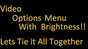 Options Menu  Part 3  Getting it Working! UE4 Tutorial