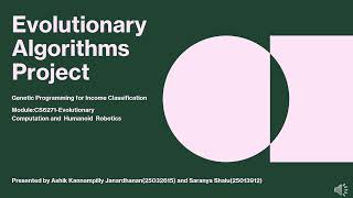 Genetic Programming for Income Classification