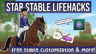 5 Lifehacks in Star Stable! (free stable customization, fast horse training & more!)