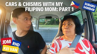 Driving With My Filipino Mom in a JDM RHD Subaru Sambar Kei Van: Part 1