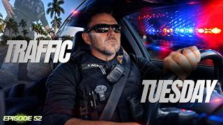 YOU CANT CUT SOMEONE OFF WHEN GETTING PULLED OVER - Traffic Tuesdays Ep. 52