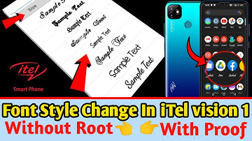 iTel Vision 1 का Font Style कैसे Change करें || How To Change Font Style In iTel Vision 1