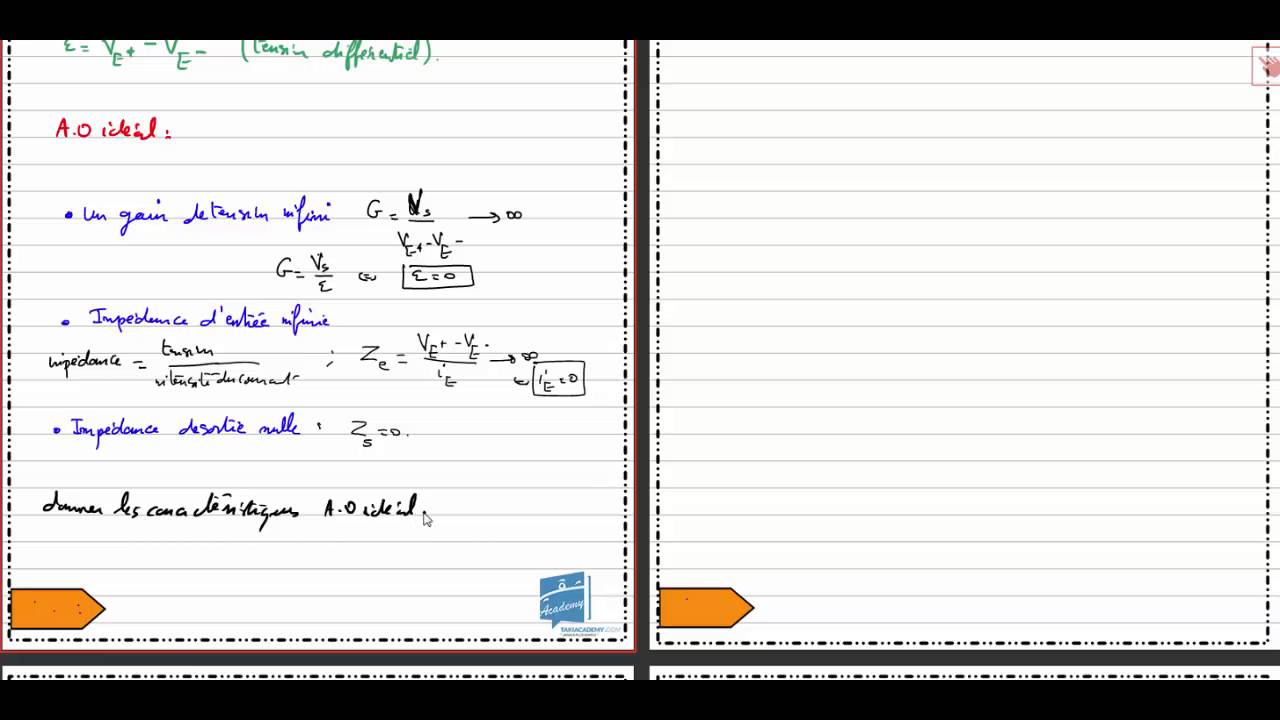 Amplificateur opérationnel (3 eme  informatique et technique )