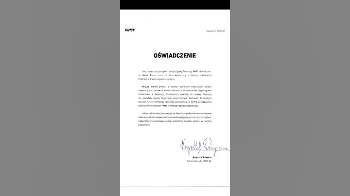 BOXDEL USUNIĘTY z FAME MMA OŚWIADCZENIE 🤯