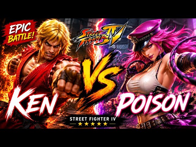 Ken VS Poison Fight -Street Fighter IV - YouTube