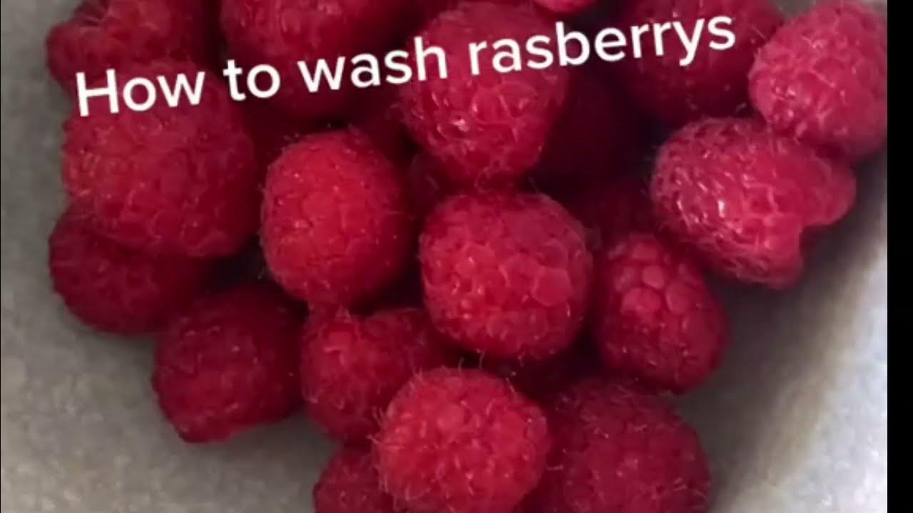 how to clean raspberries before eating YouTube