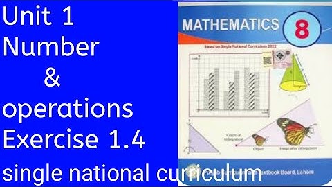 class 8 ||unit 1|| Exercise 1.4|| square roots and cube roots|| single national curriculum|| PTB