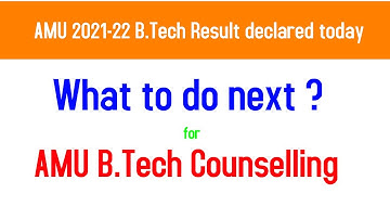 AMU B.Tech Result 2021-22 declared today| AMU Entrance Exam Result 2021-22 | Abdul Mabood Khan |