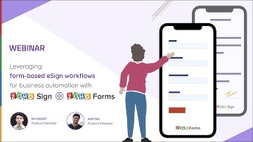 Leveraging form-based eSign workflows for business automation with Zoho Sign + Zoho Forms