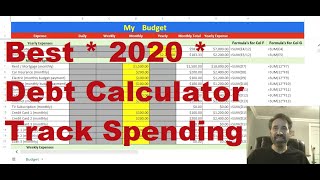 Best FREE Budget Spreadsheet, Debt, Spending Calculator  -How To Track Spending +Get Out Of Debt