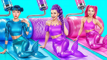 KPop Demon Hunters Makeover! Rumi And Zoey Got Glow Up Into Mermaids