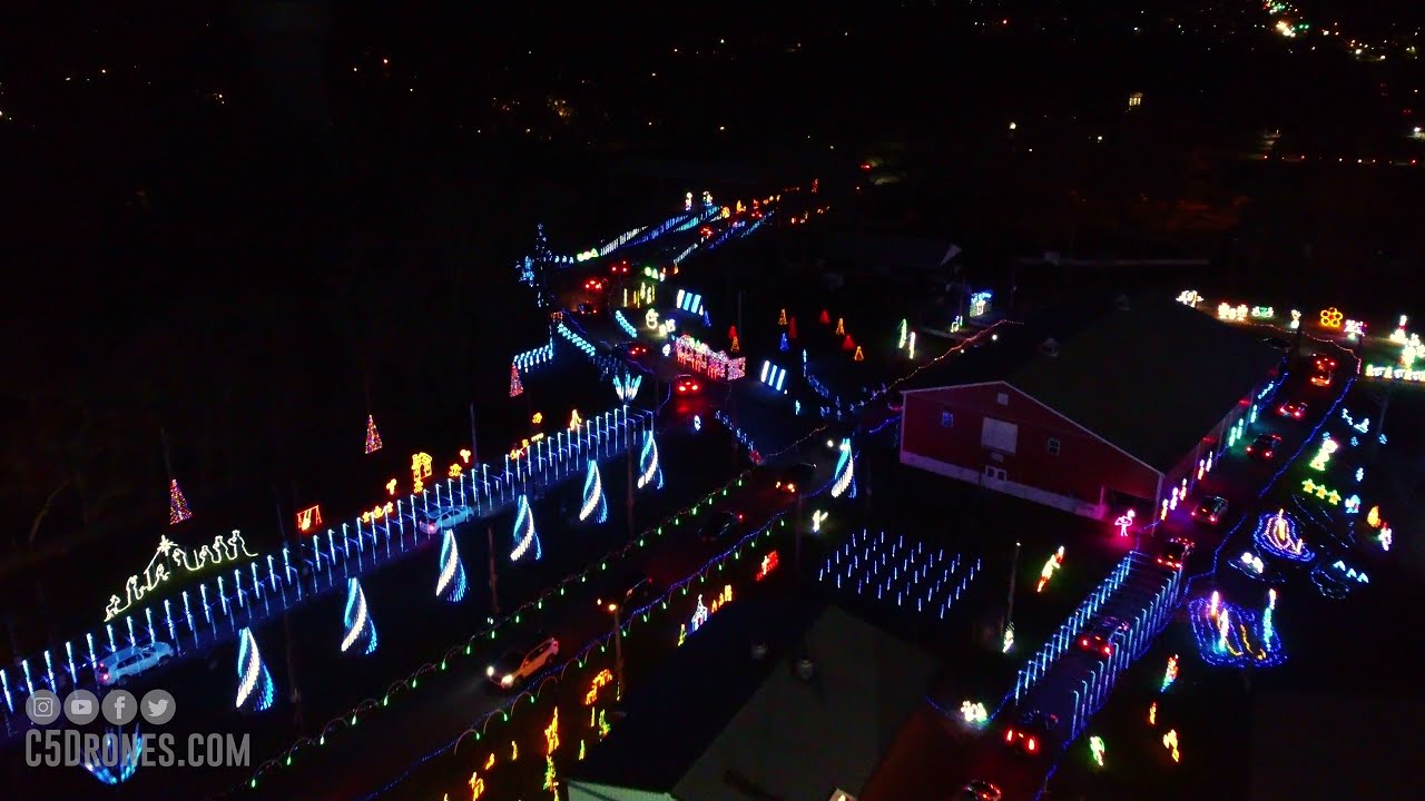 Winter WonderLights 2021 Christmas Lights SHORT 4k Aerial Footage East Brunswick, NJ YouTube