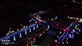 Winter Wonderlights 2021 Christmas Lights Short 4K Aerial Footage East Brunswick, Nj
