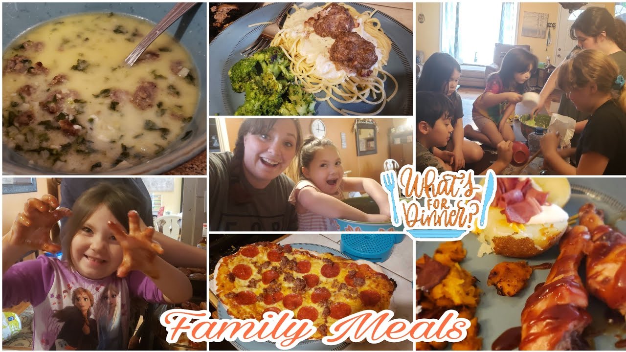 Large Family Dinners Of the Week  what's for dinner #30  - YouTube