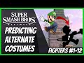 Alternate Costumes For Every Smash Bros Character (Fighters 1-12)