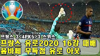 [리뷰&분석]프랑스, 스위스에 패배! 유로 탈락! 음바페 무득점 유로 아웃