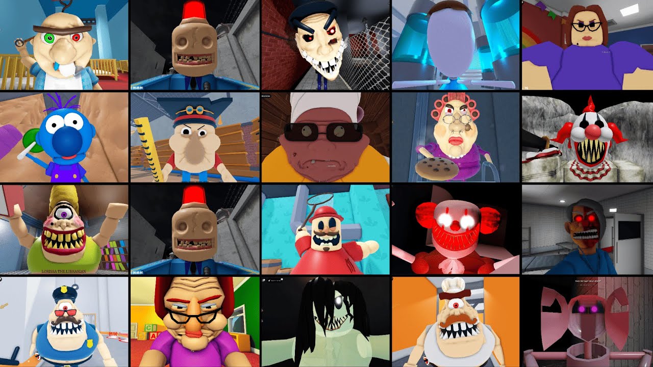 EPIC SCHOOL ESCAPE, EVIL GRANDMA, TEAM ALIEN, SIR SCARY'S MANSION, ROBLOX JUMPSCARE'S