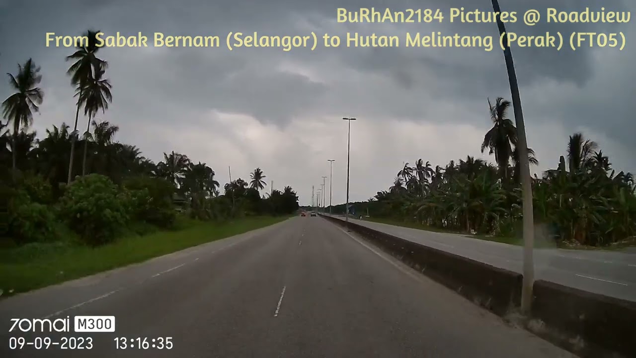 Roadview from Sabak Bernam, Selangor to Hutan Melintang, Perak (FT05)