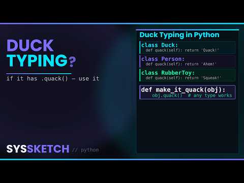 What is Duck Typing? (Python Type Systems, Visualized)
