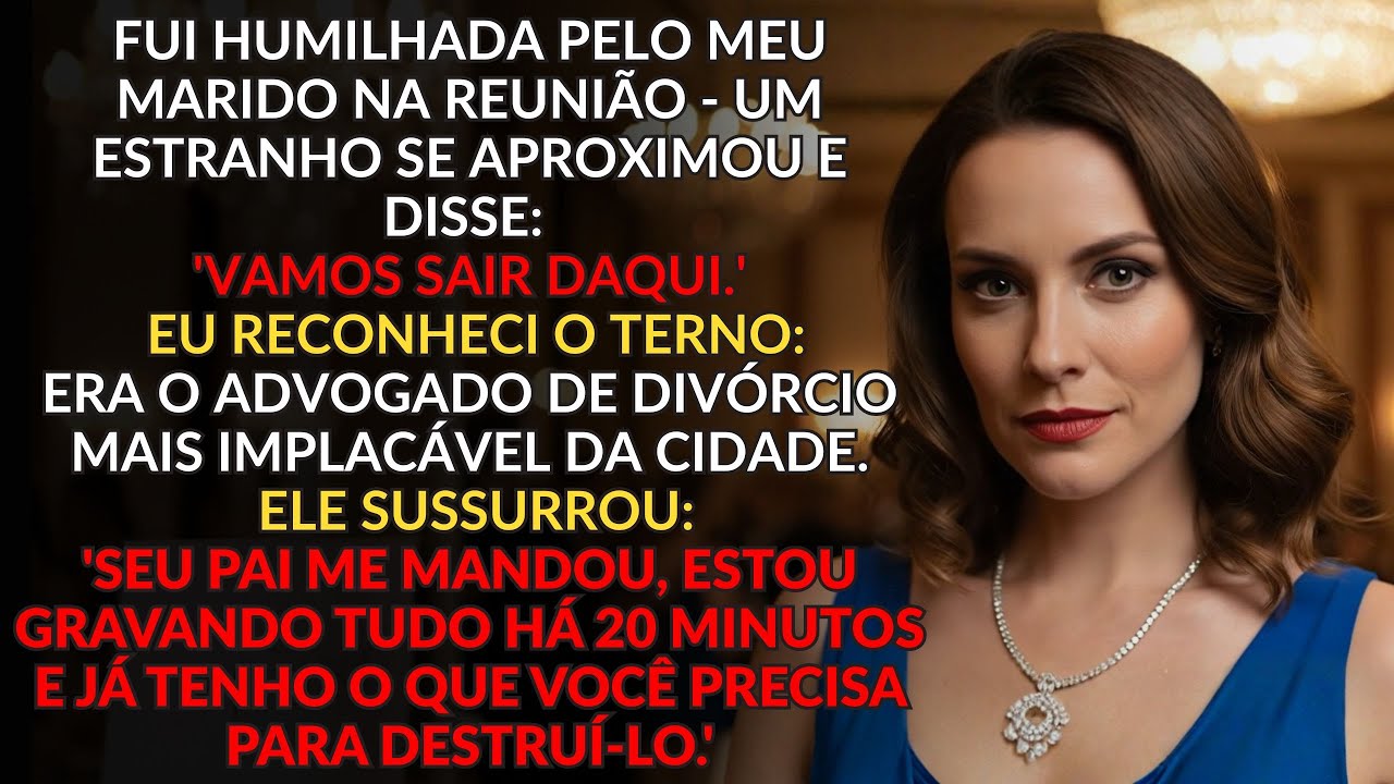 Fui HUMILHADA pelo meu MARIDO na reunião — um ESTRANHO se aproximou e disse: 