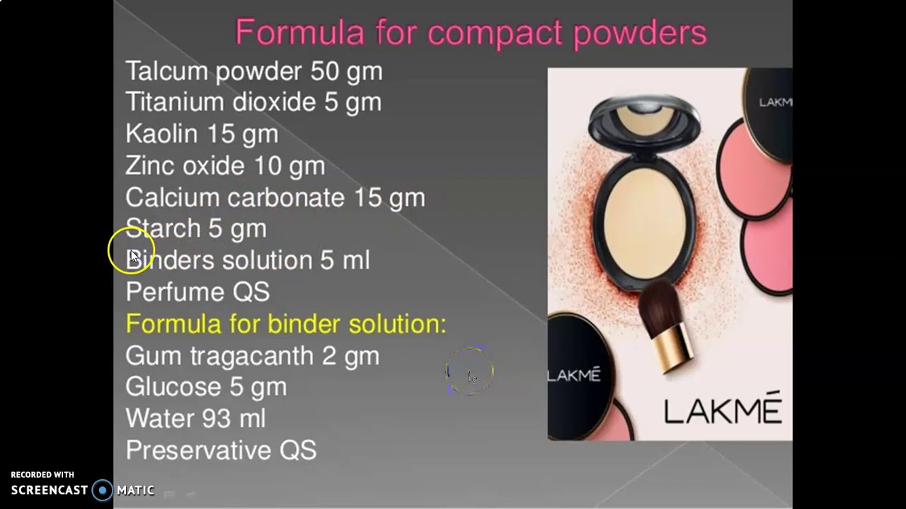 DENTAL AND COSMETIC PREPARATIONS FACIAL COSMETICS YouTube