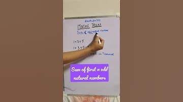 sum of first n odd natural numbers || #mathstricks #shorts #shortvideos #maths #youtubeshorts