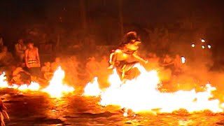 Kecak Fire Dance At Uluwatu Temple Upscale - Bali In November 2004