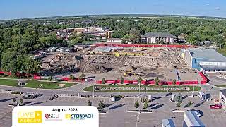 Timelapse of Southeast Events Centre construction from June to September, 2023