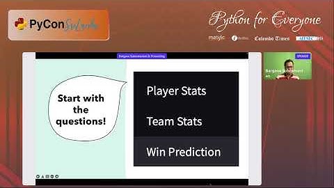Building an end to end Data Product using Python by Bargava Subramanian at PyCon Sri Lanka 2022
